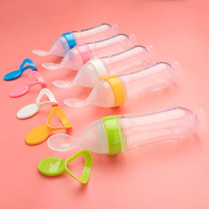 5pcs Feeding Bottle Training Spoon for baby