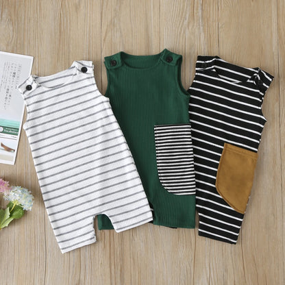 Kids Striped cotton Jumpsuit/Romper