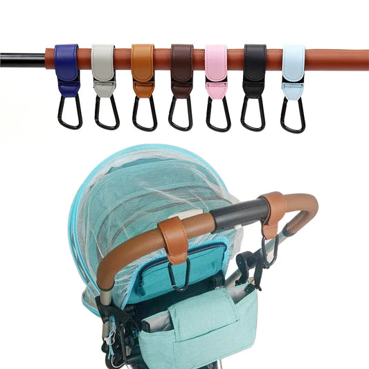 Leather Baby Stroller Hook