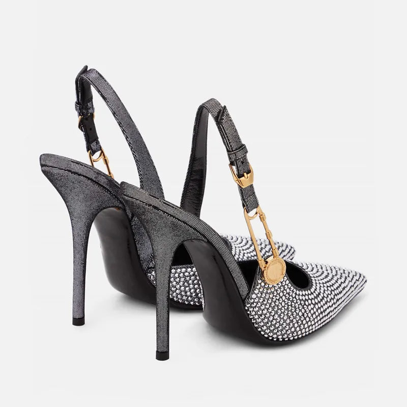 Elegant Pointed toe Slingbacks Stiletto High heels