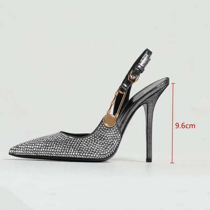 Elegant Pointed toe Slingbacks Stiletto High heels