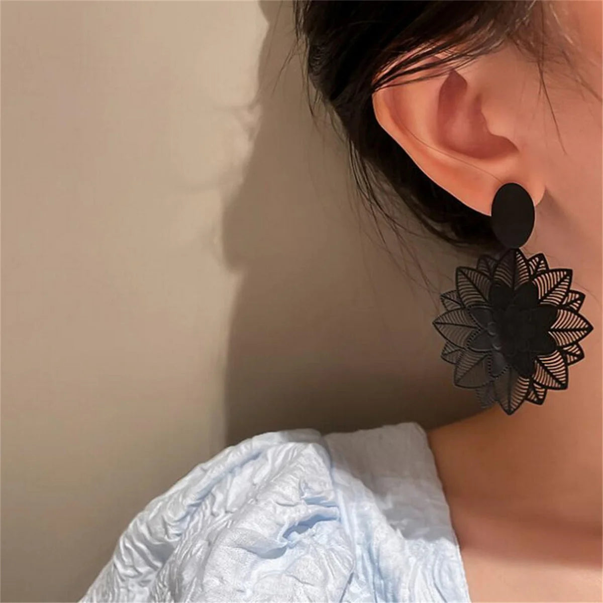 Vintage Black Earrings