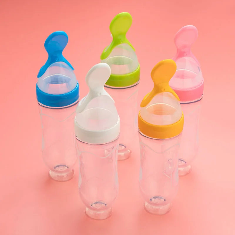 5pcs Feeding Bottle Training Spoon for baby