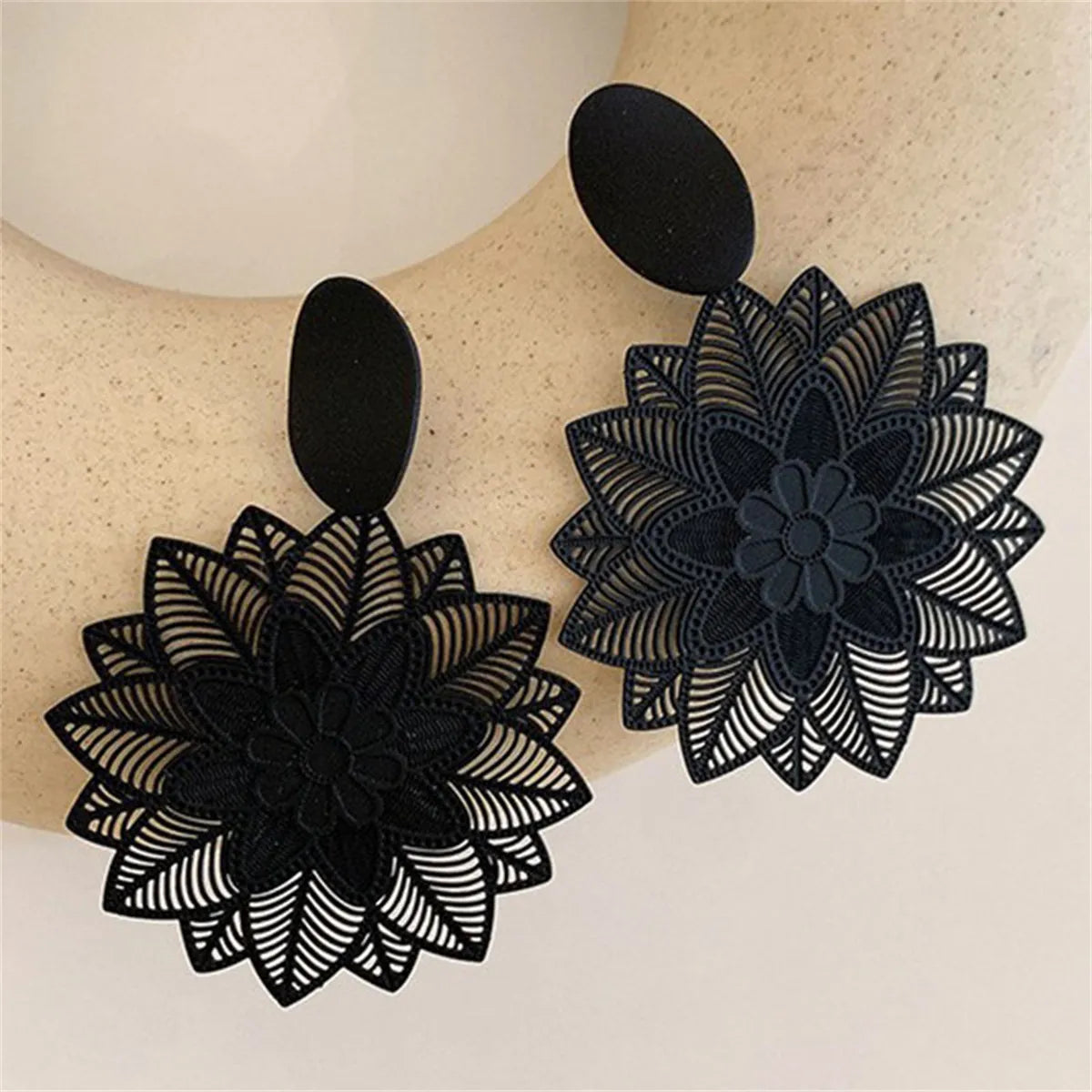 Vintage Black Earrings