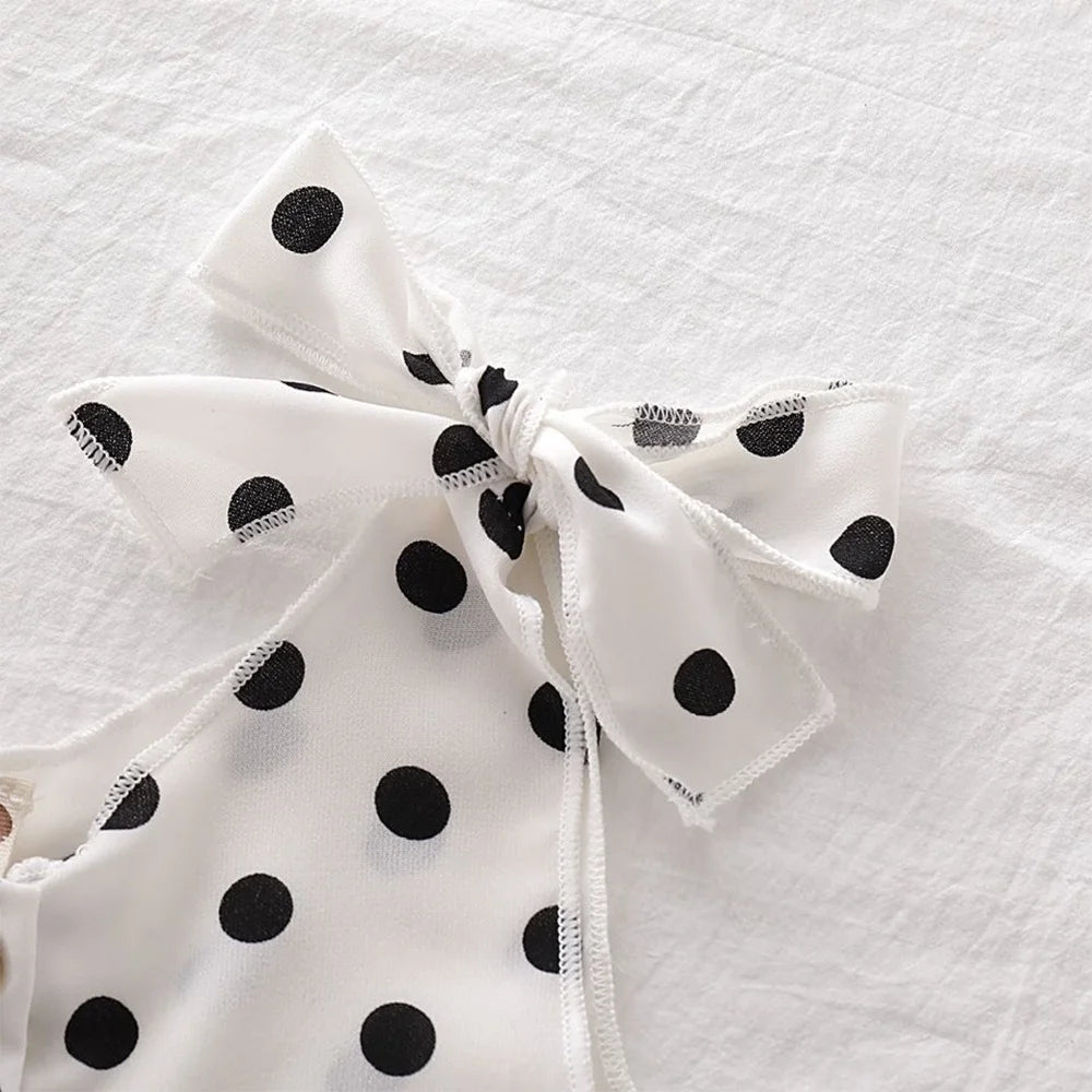 Girls Polka Dot Rompers