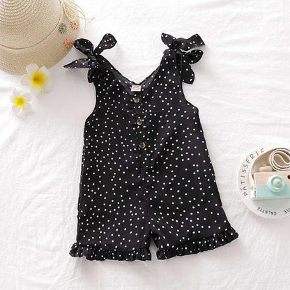 Girls Polka Dot Rompers